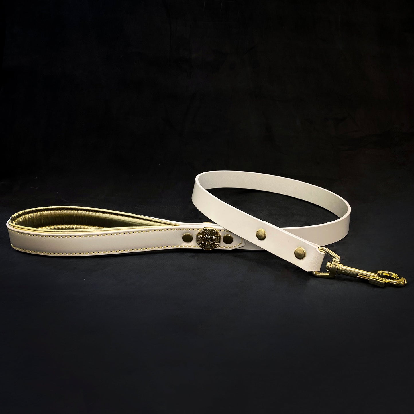 Maximus Gold Leash 1 inch wide-0