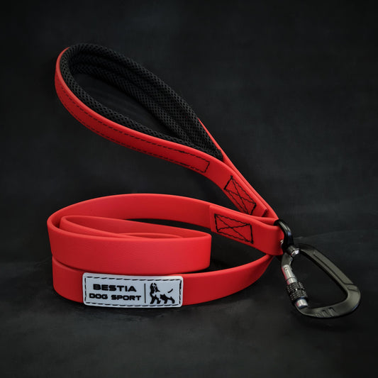 BESTIA DOG SPORT TACTICAL LEASH RED-0