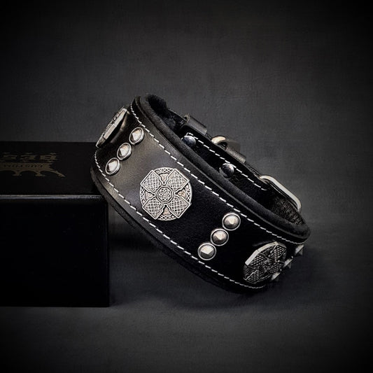 The "Maximus" collar silver 2 inch wide-0