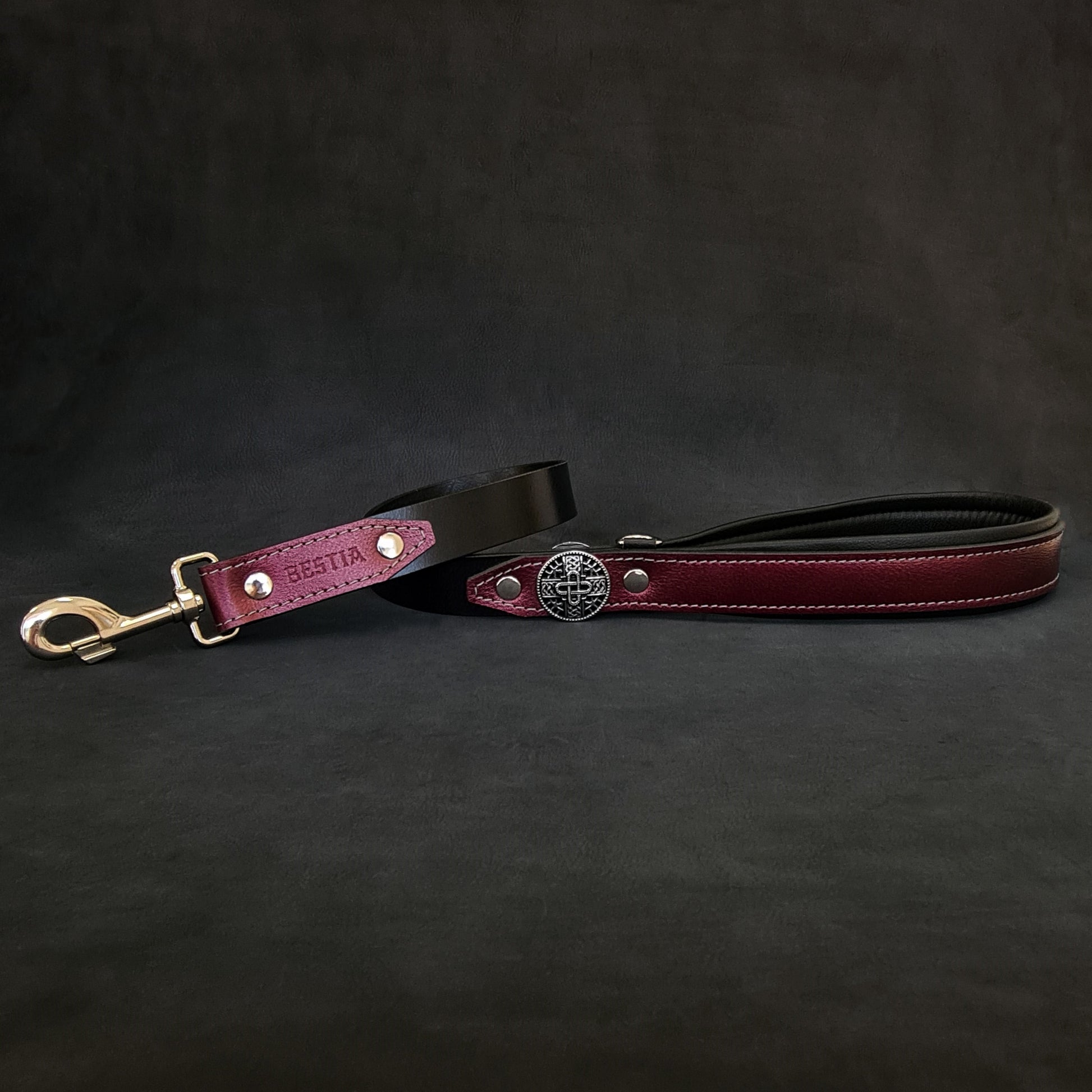 The "Hektor" Burgundy dog leash-LIMITED-1