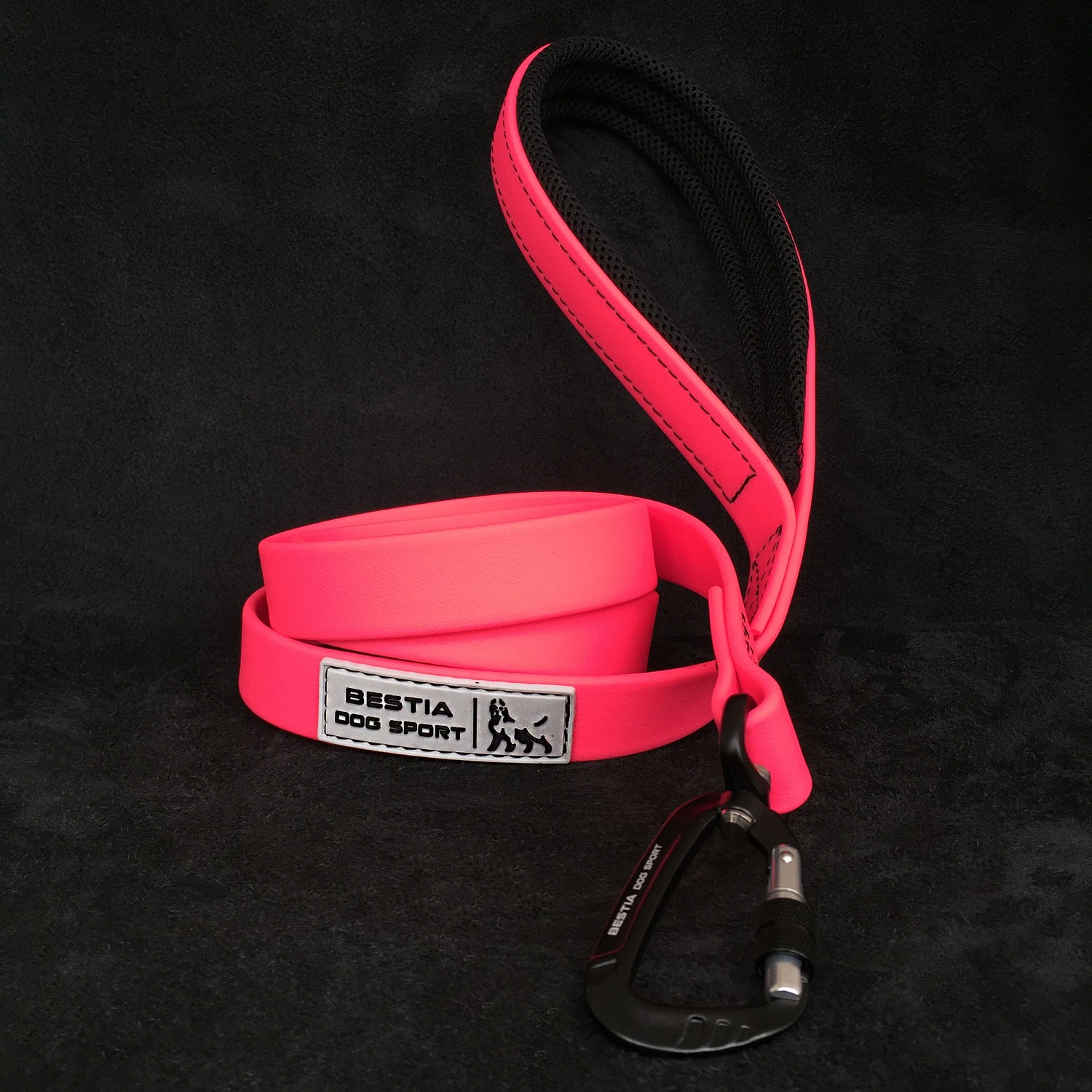 BESTIA DOG SPORT TACTICAL LEASH NEON PINK-0