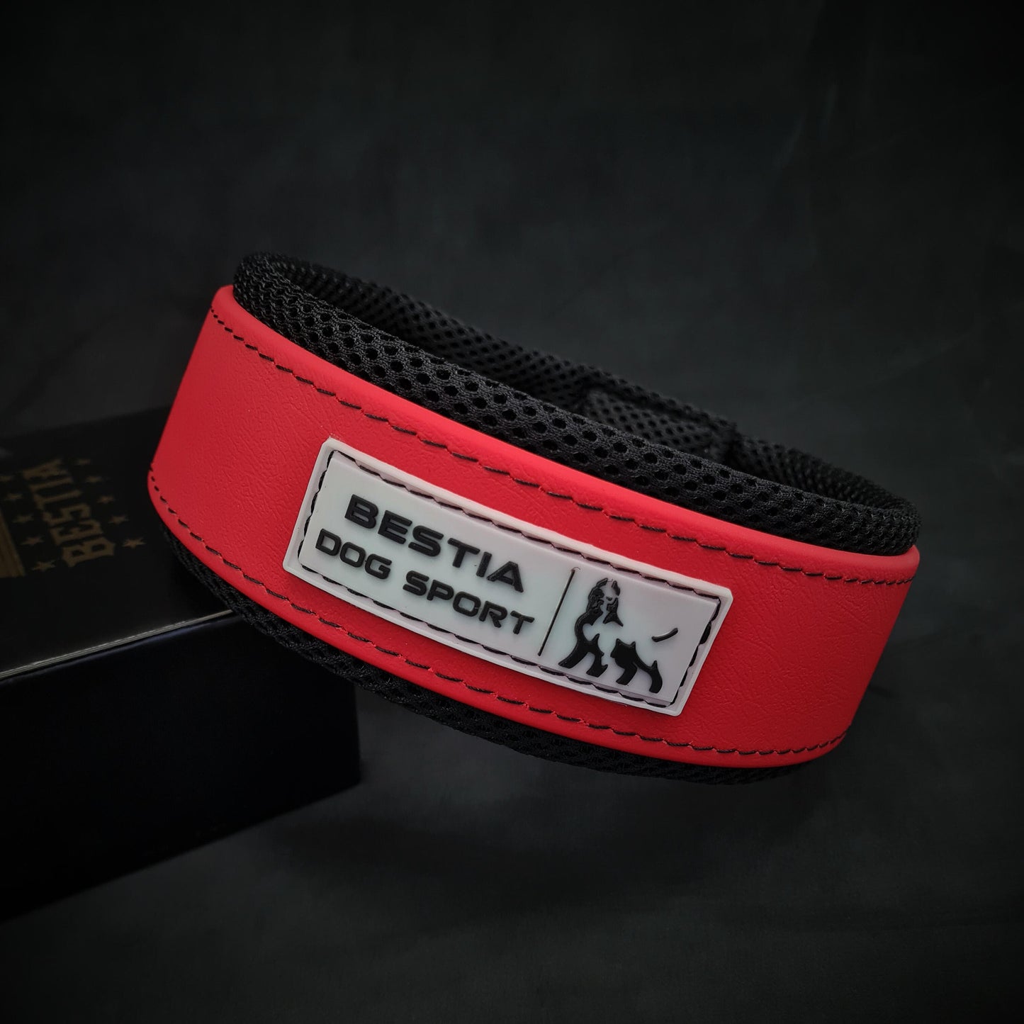 BESTIA DOG SPORT COLLAR RED-0