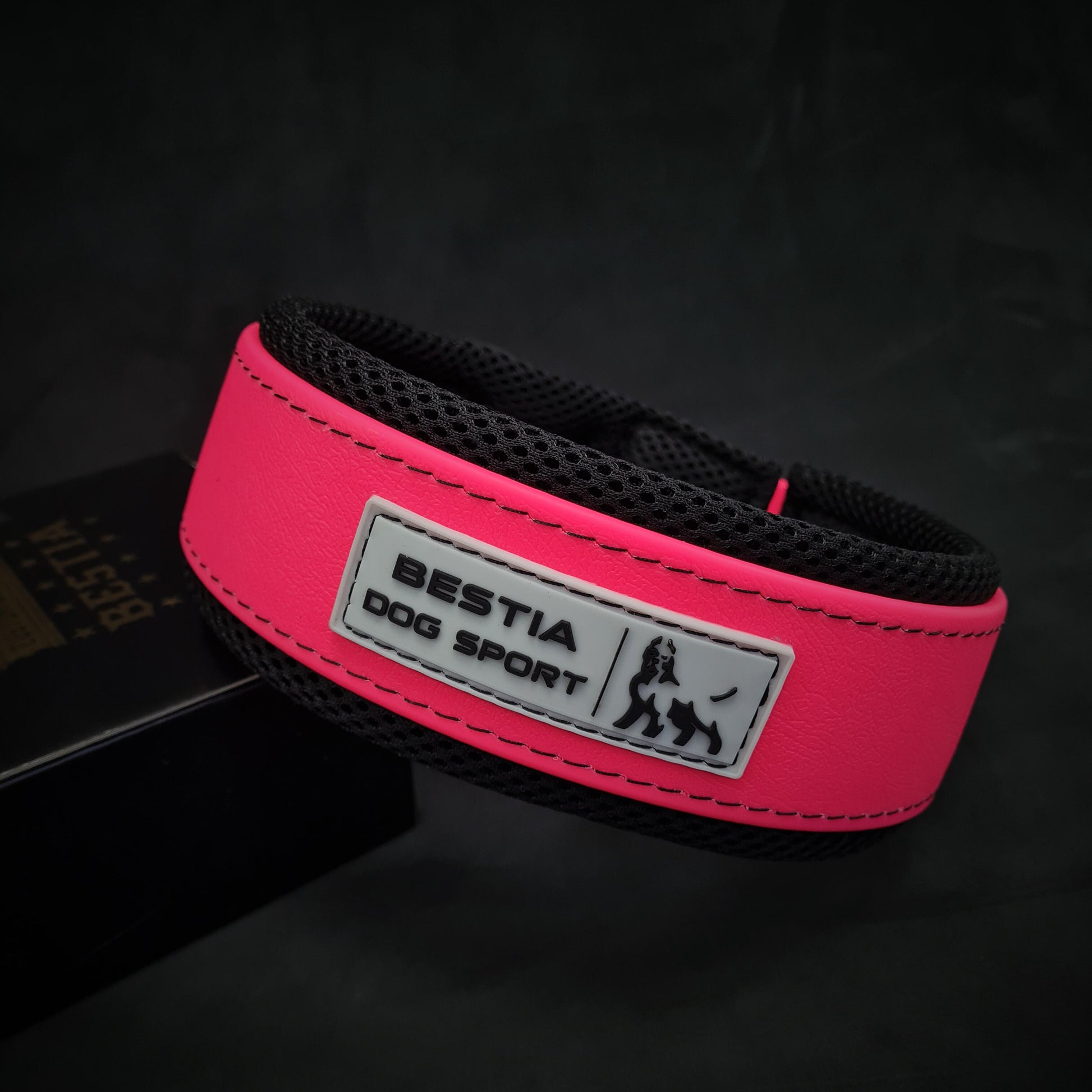 BESTIA DOG SPORT COLLAR NEON PINK-0