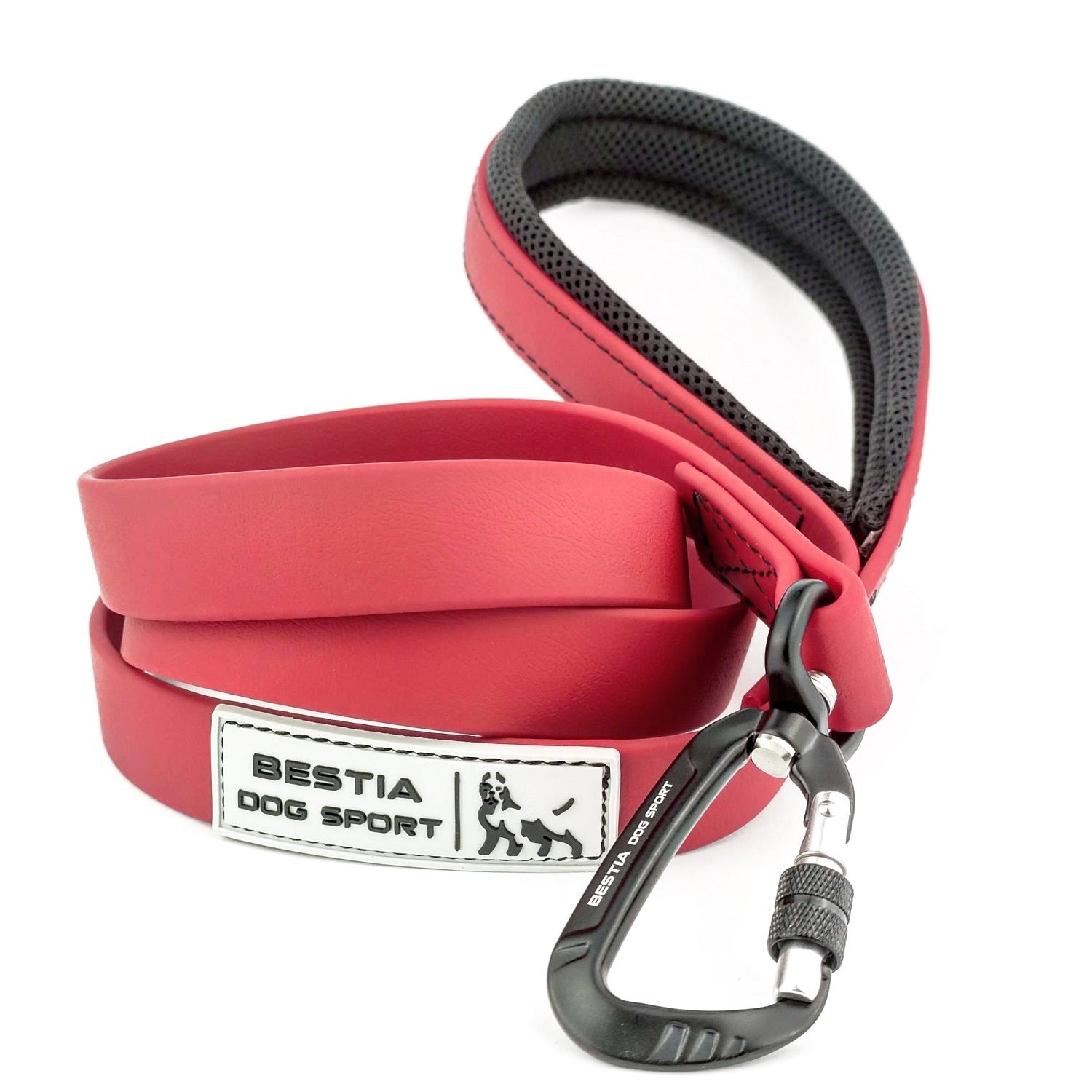 BESTIA DOG SPORT TACTICAL LEASH RED-1